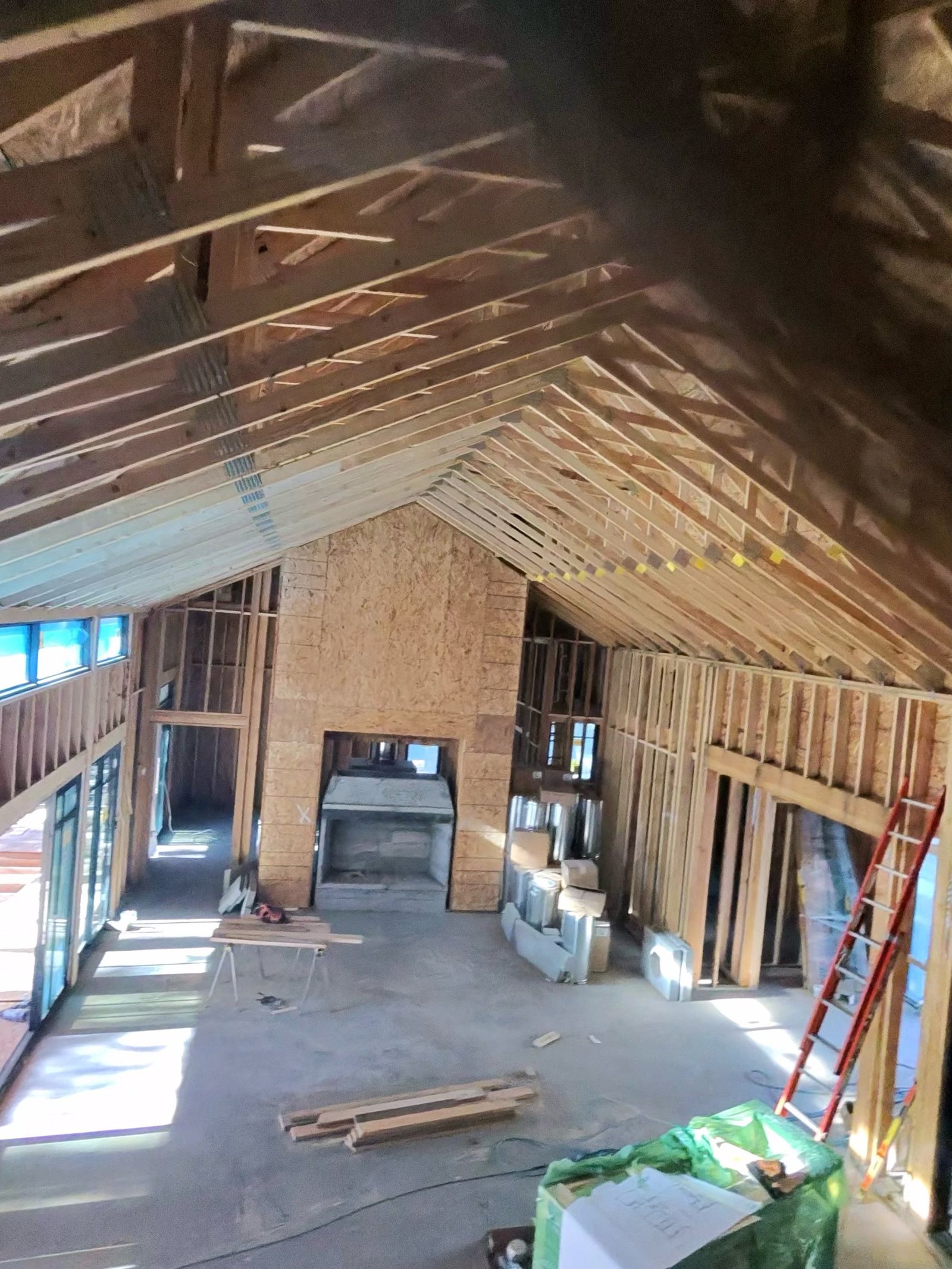 Structural work in progress on an Alabaster Residential project