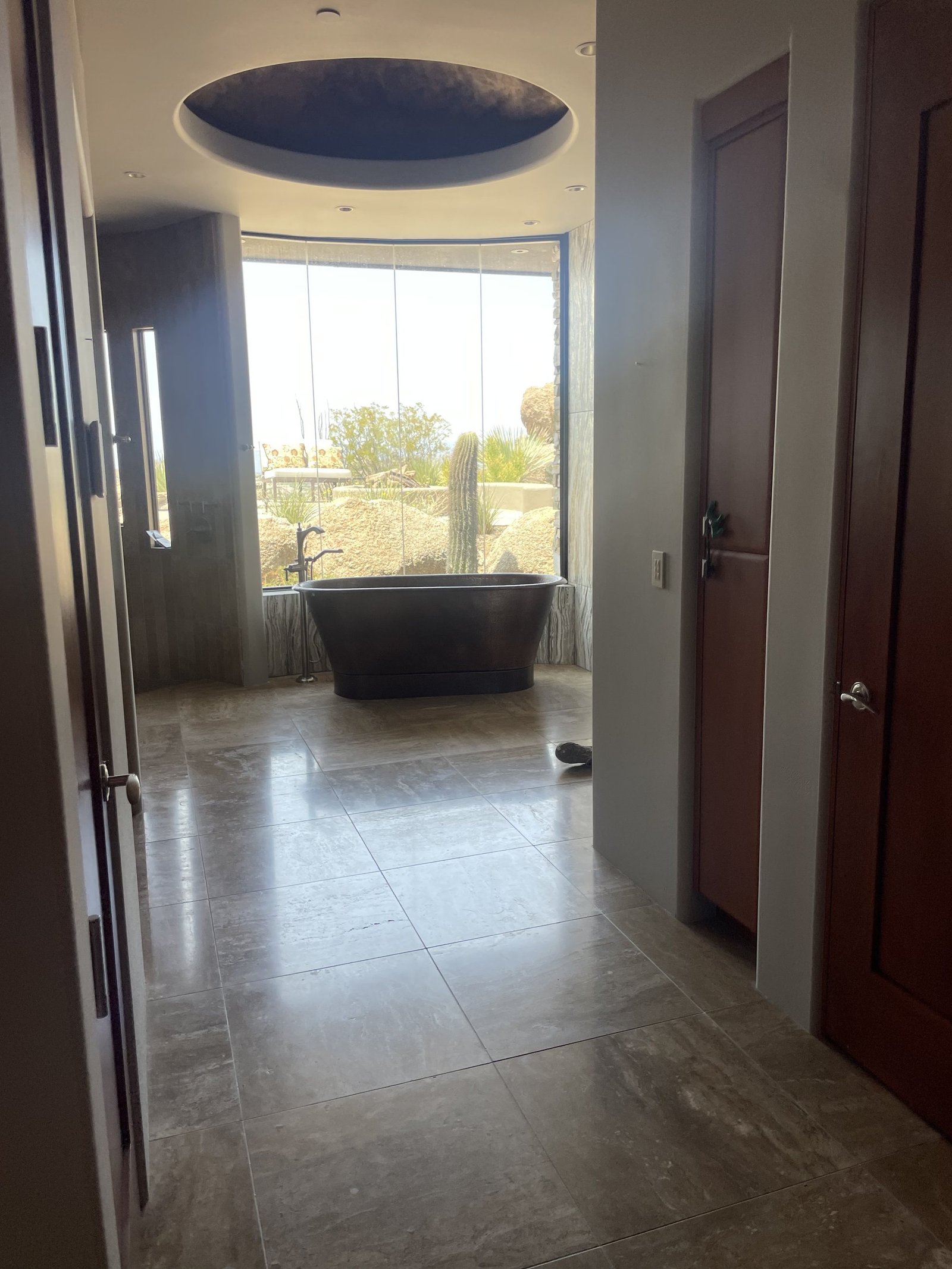 Bath with copper tub